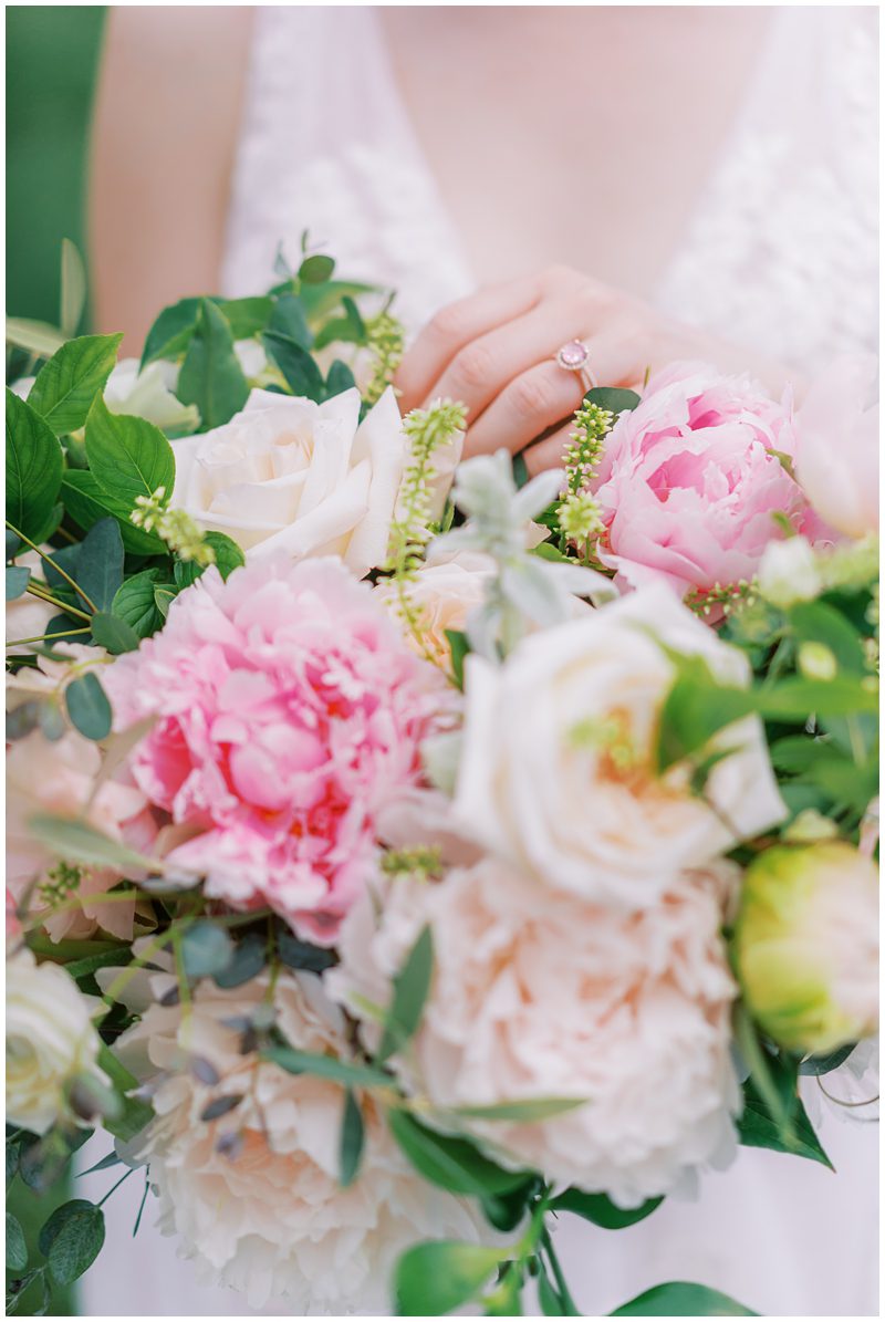 pink wedding bouquet by Petals With Style in Pennyslvania