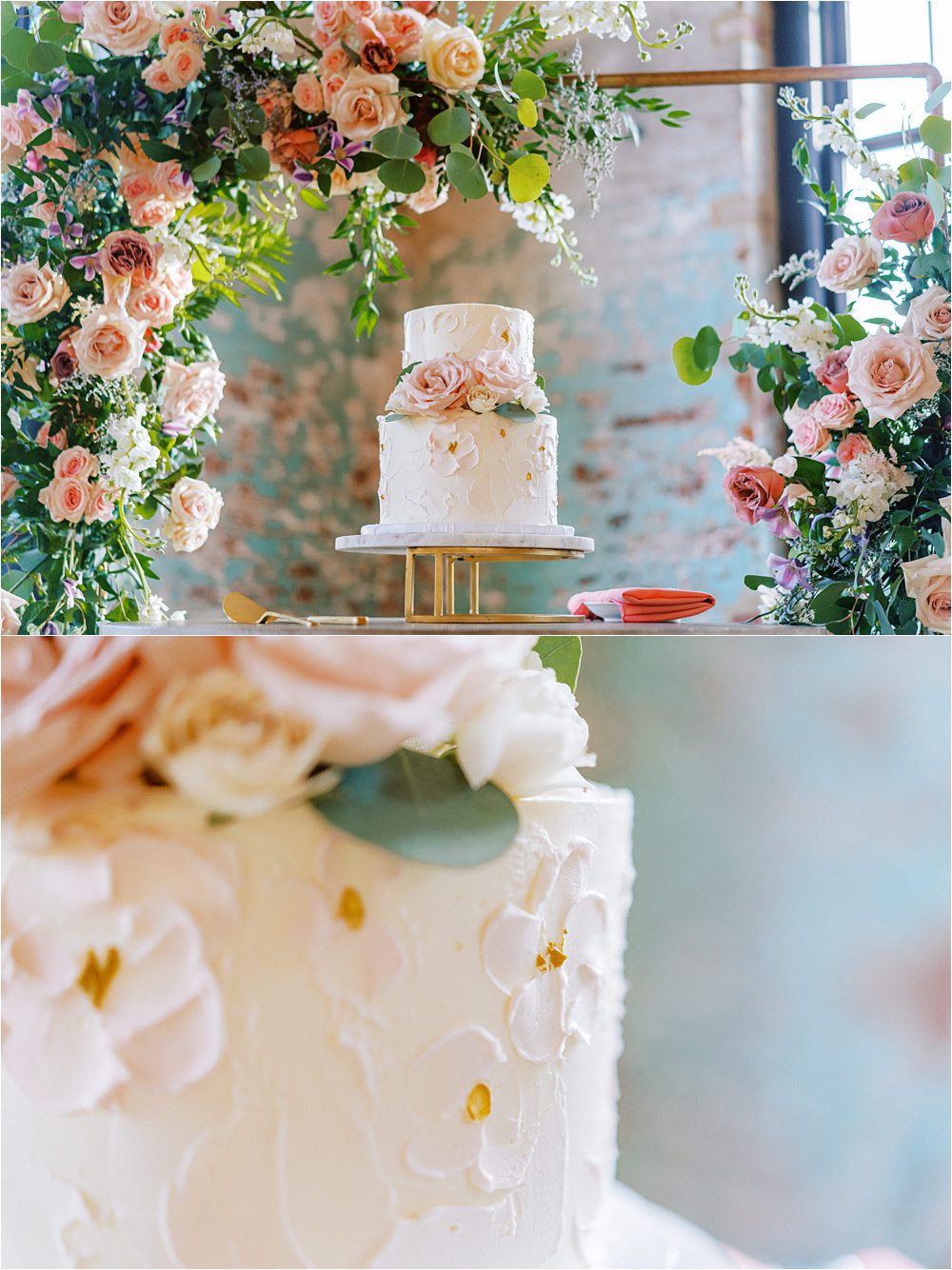 Incredible floral wedding cake 