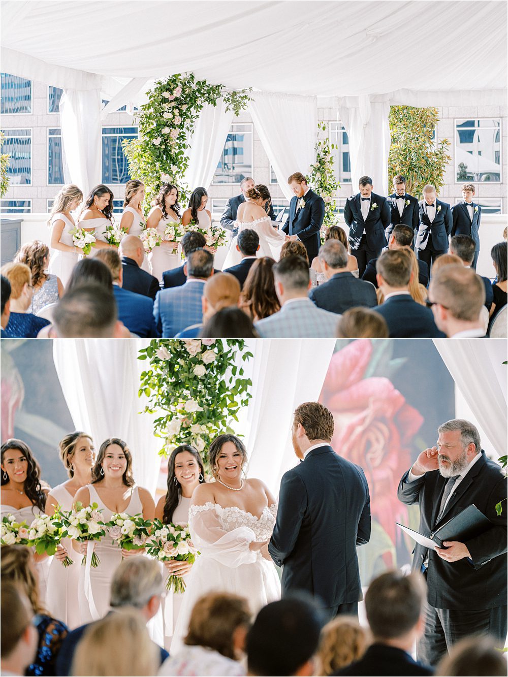 wedding ceremony at the Grand Bohemian hotel in Charlotte NC