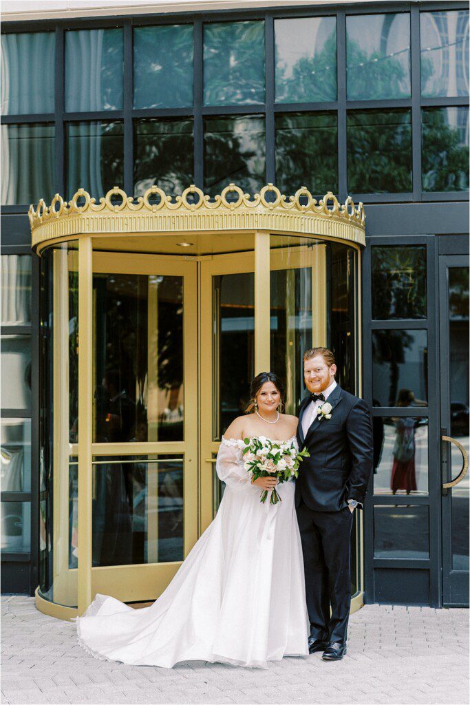 bride and groom pictures at their Grand Bohemian Hotel wedding in Charlotte NC
