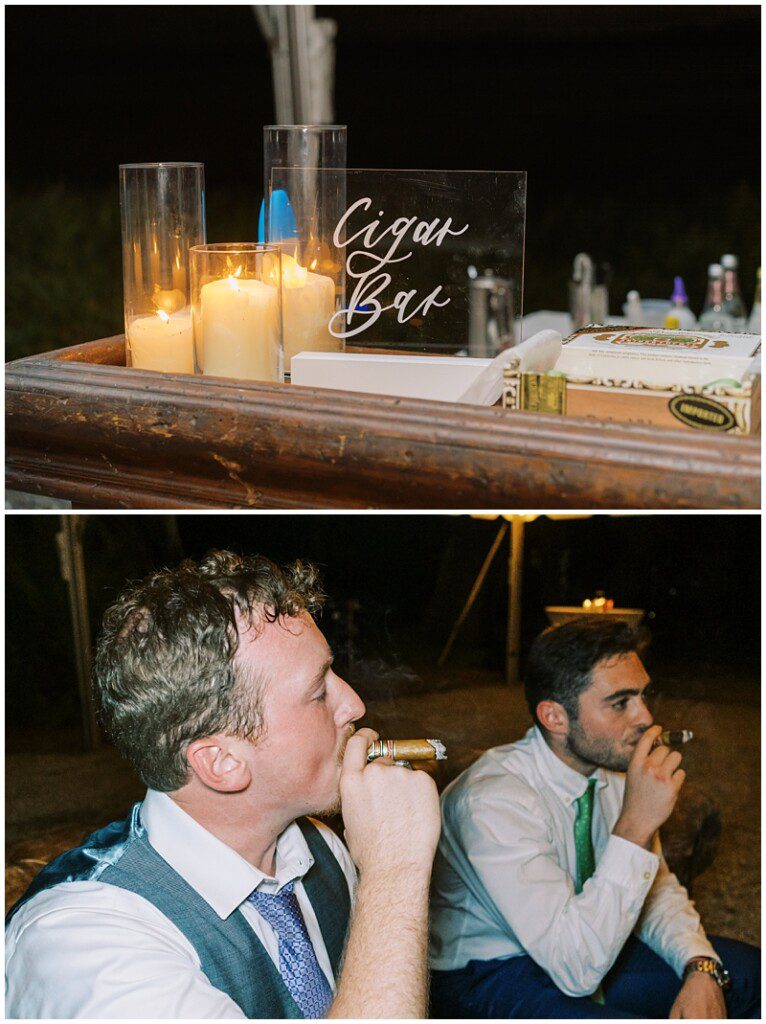 wedding cigar bar 