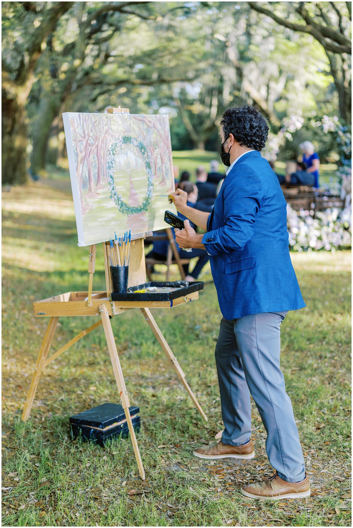 live wedding painters in charleston