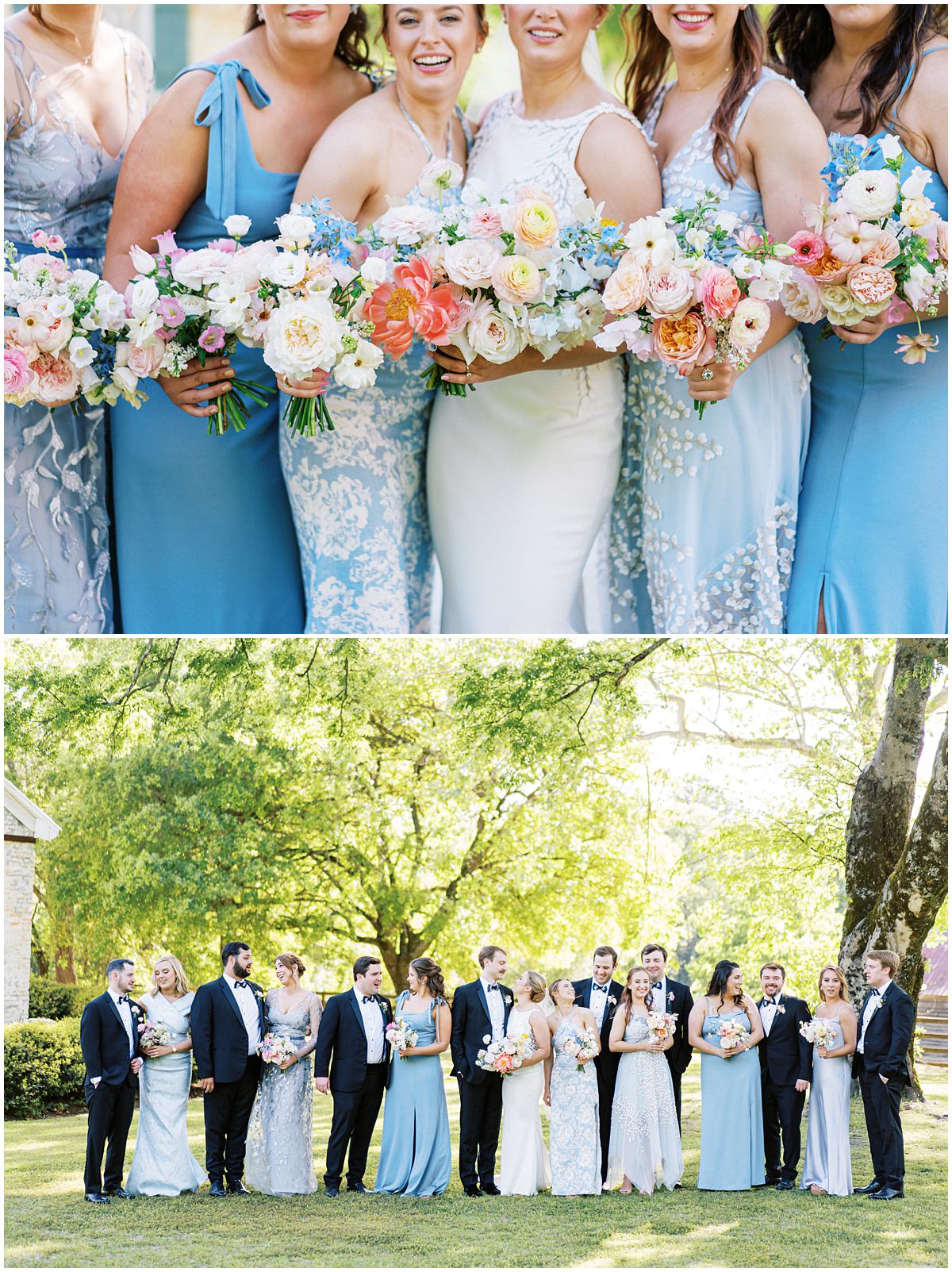 colorful spring wedding bouquets by Fern Studio in Columbia SC