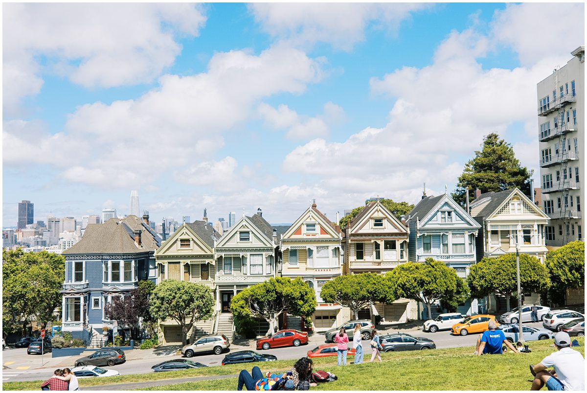 the painted ladies in SF California shot on the fuji x100v