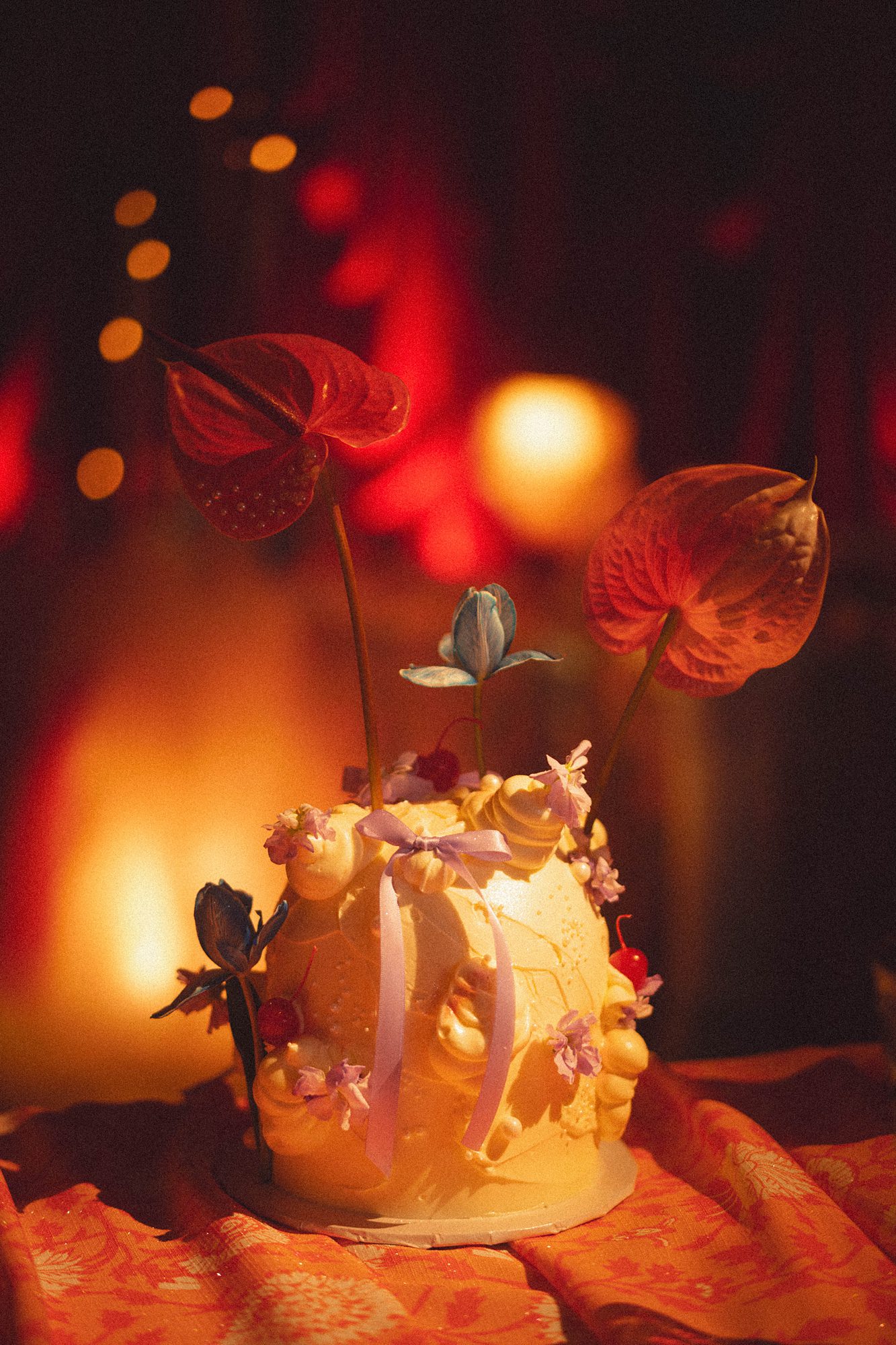 35mm film wedding cake photo from Hotel Haya in Tampa