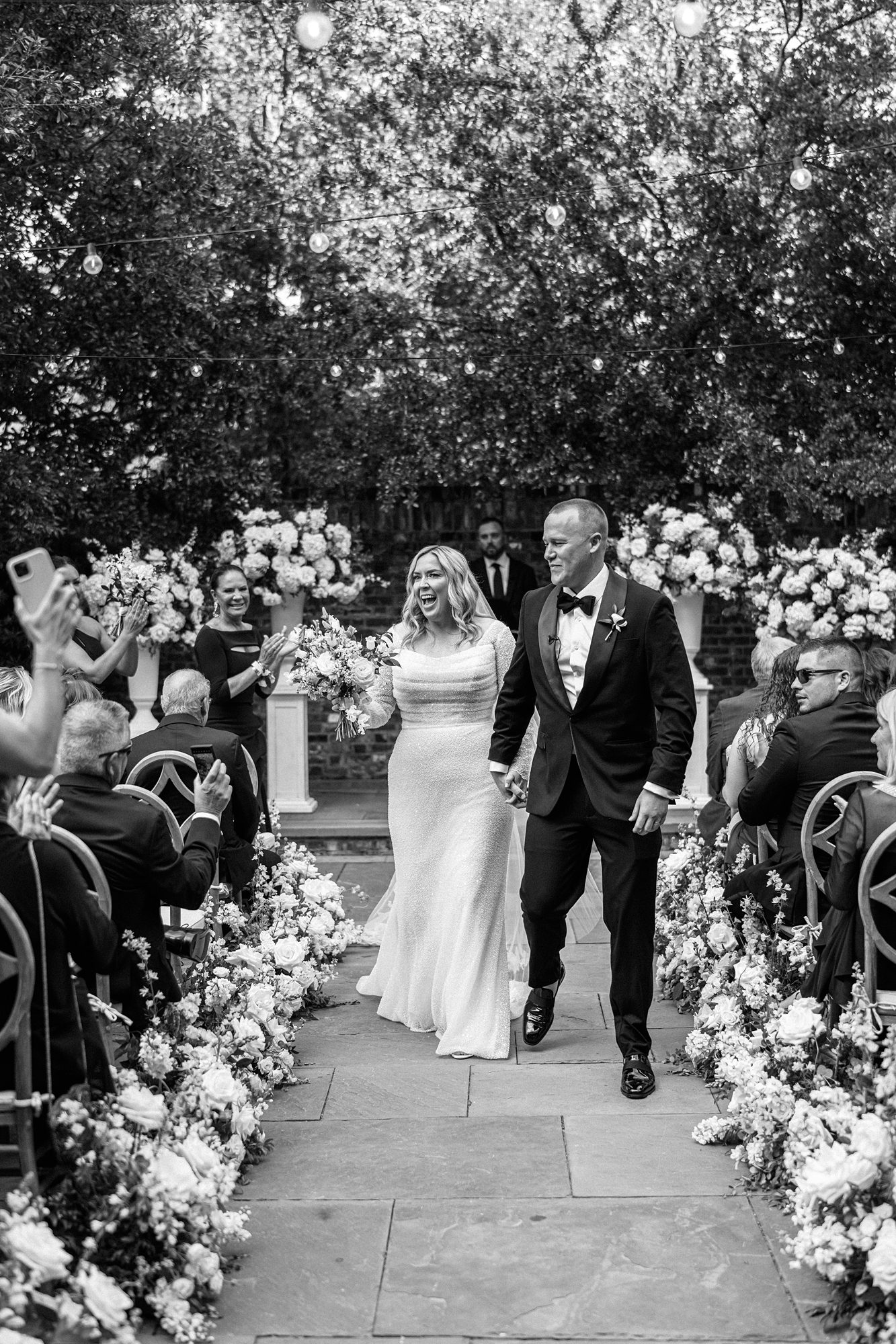 wedding ceremony at villa woodbine, a non beach wedding venue in Miami Florida